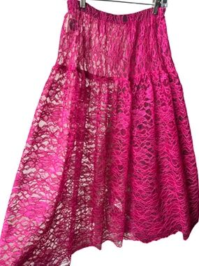 VINTAGE KOALA BLUE LONG LACE PRAIRIE SKIRT